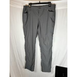Kuhl Pants Womens 14 Grey Trekr Mid Rise Straight Fit Hiking Climbing Pants